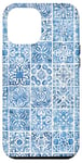 iPhone 12 Pro Max Blue and White Portuguese Tiles Mediterranean Azulejo Case