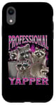 Coque pour iPhone XR Professional Yapper Funny Raccoon Meme Bootleg Graphic Années 90