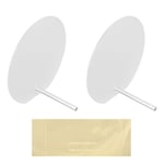 2pcs Nail Display Boards Acrylic Frosted Round Nail Art Sample Color Card Sh SDS