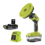 Ryobi R18CPS-0 Brosse Rotative 18V  Batterie 15cm 210rpm Kit 2.0 Ah