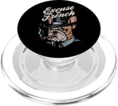 Bulldog français Excuse My Frenchie Vintage Bulldog Lover PopSockets PopGrip pour MagSafe