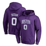 Zyf Basketball Hoodie Jayson Tatum 0# Loose Hip-hop Pullover Casual and Comfortable T-shirt Training Long Sleeve Basketball (Color : A, Size : XXL)