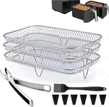 COZHYESS Air Fryer Racks, Air Fryer Accessories Set of 4, Include 3 Air Fryer