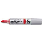 Pentel Marqueur effaçable à sec Maxiflo - pointe ogive extra-large 4 mm encre rouge