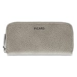 Picard Grand étui à stylos pour Femme en Cuir véritable - Largeur : 2 cm - Hauteur : 8 cm - Longueur : 18 cm - avec Fermeture éclair - pour Affaires, Quotidien