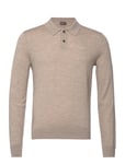 Morris Merino Polo Knit Beige