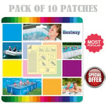 Bestway Swimming Pool Adhesive Repair Patches Heavy Duty Lazy Z Spa 10 Pack Hq