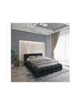 Lit coffre 160x200 coloris noir - Collection BRAVE