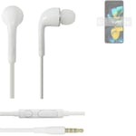 Earphones pour Huawei Pocket S in ear headset stereo blanc