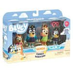 Famille Plage (4 figurines) - Bluey