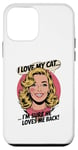 iPhone 12 mini Retro Comic Style I Love My Cat Cat Scratcher Case