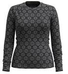 Smartwool Merino 250 Baselayer Crew Women underställströja Black Digi Snow-N86 XS - Fri frakt