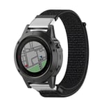 Garmin Fenix / Fenix 5X / Fenix 5X Plus / Fenix 3 / Fenix 3 HR - Urrem i nylon 26mm - Sort