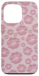 iPhone 13 Pro Lip Stick Pink Kisses Marks Valentine Makeup Lover For Girls Case