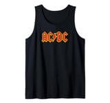 AC/DC Rock Music Band Yellow Outline Red Logo Débardeur