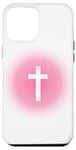 iPhone 12 Pro Max Christian Faith Cross Pink Aura Case