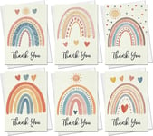 BestaFiesta Thank You Notes Pack of 28 - Rainbow Thank You Notes - For Weddings,