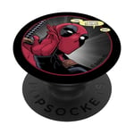 PopSockets Marvel Deadpool Wade Wilson Gotta Go to the Bathroom Comic PopSockets PopGrip - Support et Grip pour Smartphone/Tablette avec un Top Interchangeable