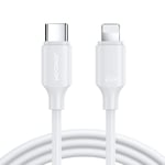 Joyroom USB-C till Lightning laddningskabel, 20W, 0.25M - Vit