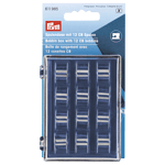 Prym Bobbin Box with 12 x CB Metal Bobbins