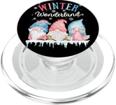 Walking In A Winter Wonderland Christmas Cute Gnome Matching PopSockets PopGrip for MagSafe