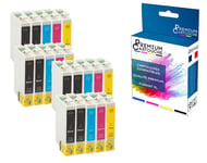 PREMIUM CARTOUCHE - 20 Cartouche compatible pour EPSON T29XL T29 XL Noir (x8) + Cyan (x4) + Magenta (x4) + Jaune (x4) (Fraise) pour Epson Expression H