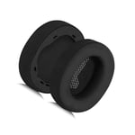 INF Utbytesöronkuddar för JBL LIVE 650BTNC, svart issilkesmaterial, 2-pack