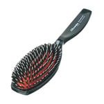 Brosse pneumatique avec picots en nylon et poils de sanglier, grande, large