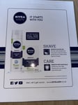 Nivea Men Shave Sensitive GIFT SET Shaving Gel + After Shave Balm