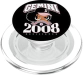 Gemini 2008 Perle Anniversaire Afro Zodiaque Reine PopSockets PopGrip pour MagSafe