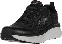 Skechers Men's D'lux Walker Pensive Sneaker, Black White, 8.5 UK