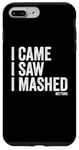 Coque pour iPhone 7 Plus/8 Plus I Came I Saw I Mashed Buttons Jeux vidéo Gamer Noob