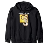 USA Tow Truck Driver, Truck Driver Yellow Line, Tow Truck Zip Hoodie