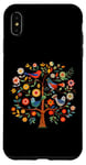 Coque pour iPhone XS Max Oiseaux et fleurs nordiques scandinaves esthétiques florales