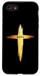 Coque pour iPhone SE (2020) / 7 / 8 Croix chrétienne « God is Faithful For All Seasons » pour homme et femme