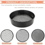 Sifting Pan Outdoor Gold Panning Soil Sifter Garden Sieve Mesh Garden Sifting Pan Soil Sand Sieve For Outdoor(3pcs, Black)-mxbc