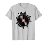 liverpool Retro Vinyl Record Skyline Vacation Souvenir city T-Shirt