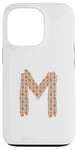 Coque pour iPhone 13 Pro Lettre rétro en gras hiboux – M – Design – Alphabet – Marqueur