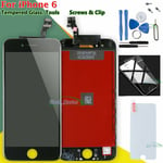 Display Black For Iphone 6 4.7" Lcd Touch Screen Digitizer & Tempered Glass Film