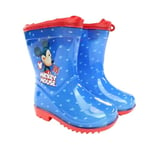 Disney Botte Mickey Garçon Pluie, Bleu, 30 EU