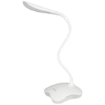 LED touch USB bordlampe med nattelys - Hvid