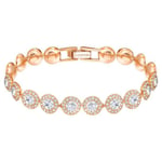 Swarovski Angelic 5240513 Bracelet Rose Gold Women Crystals Tennis