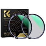 K&F Concept Kit de 58mm Filtre Black-Mist 1/4 et 1/8 Black Diffusion pour Objectif Appareil Photo Numérique