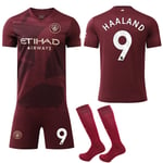 2024-25 säsong fotbollskläder set nr 9 Haaland Manchester City tröja No.9 Haaland #26(140-150 cm)