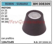 Filtre Air Avec Pré-filtre Robin pour Moteur Tondeuse Ey 25 27 40 Wi 340 008309