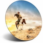 Awesome Fridge Magnet - Kazakh Golden Eagle Hunter Man Cool Gift #13264