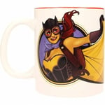 SD Toys Tasse avec motif Batgirl Baseball, en céramique, blanc et rouge, 10 x 14 x 12 cm