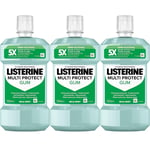 Listerine Mouthwash Multi Protect Gum Mild Mint 500ml x 3