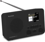 Techniradio 6 Ir - Radio Internet Portable (Dab+, Fm, Wi-Fi, Bluetooth, Écran Couleur, Réveil, Contrôle Des Applications, Mémoire Des Favoris, 3 W Rms) Noire