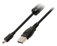 USB 2.0-Kabel USB A Han - Minolta 8-Pinners Han 2.00 m Sort